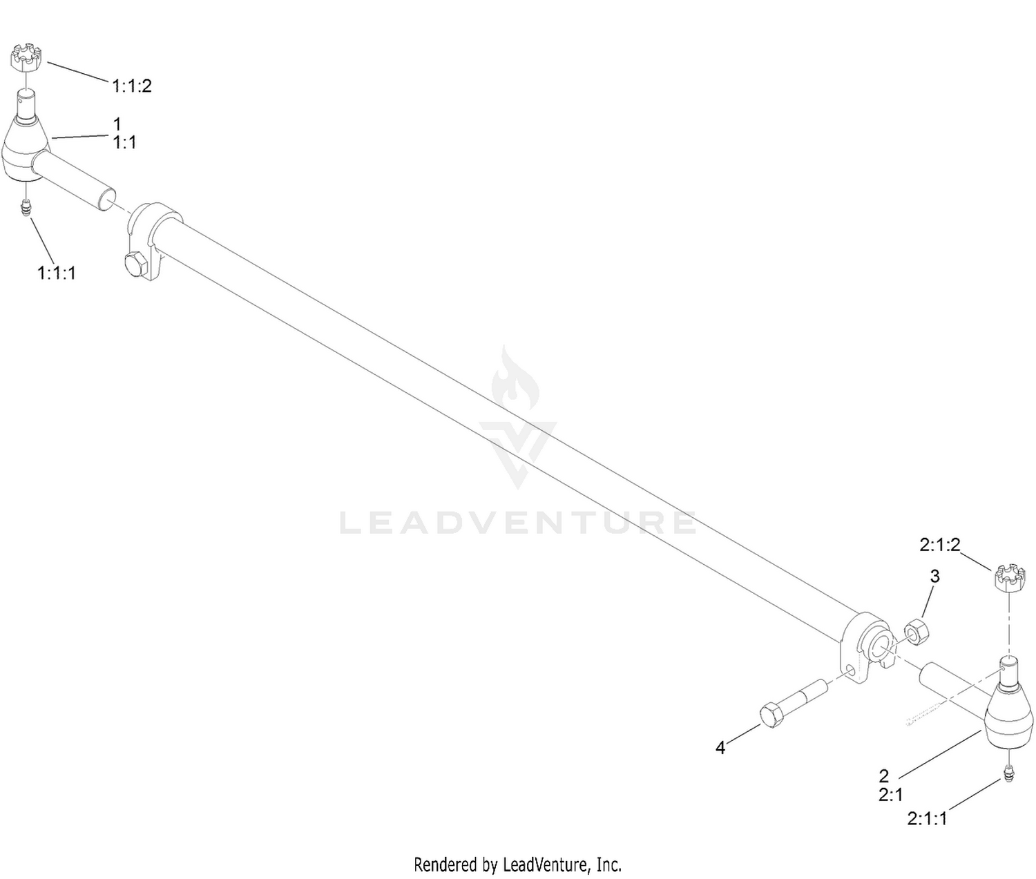 Tie Rod Assembly No. 110-6049-03