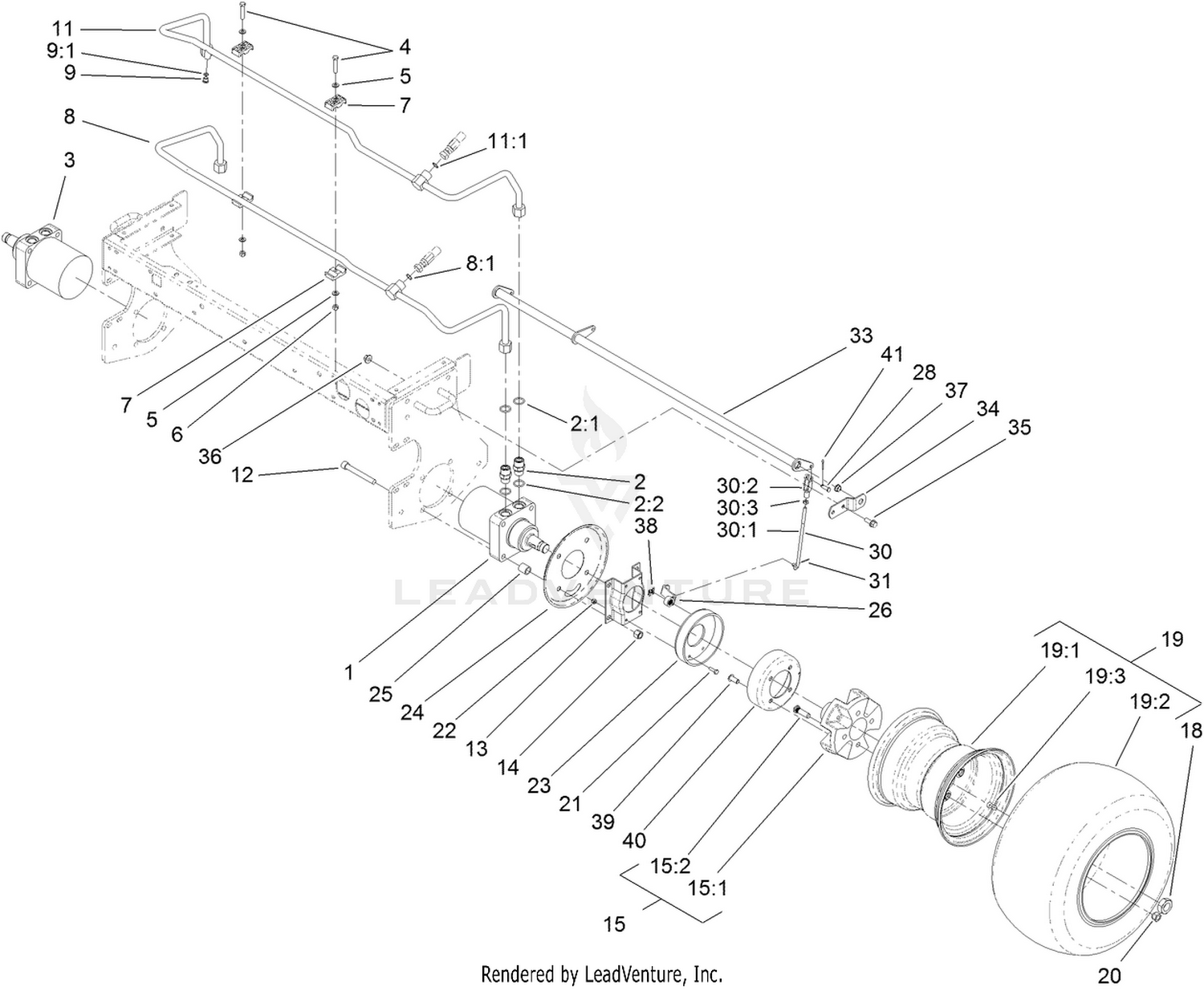 Front Wheel and Brake Assembly