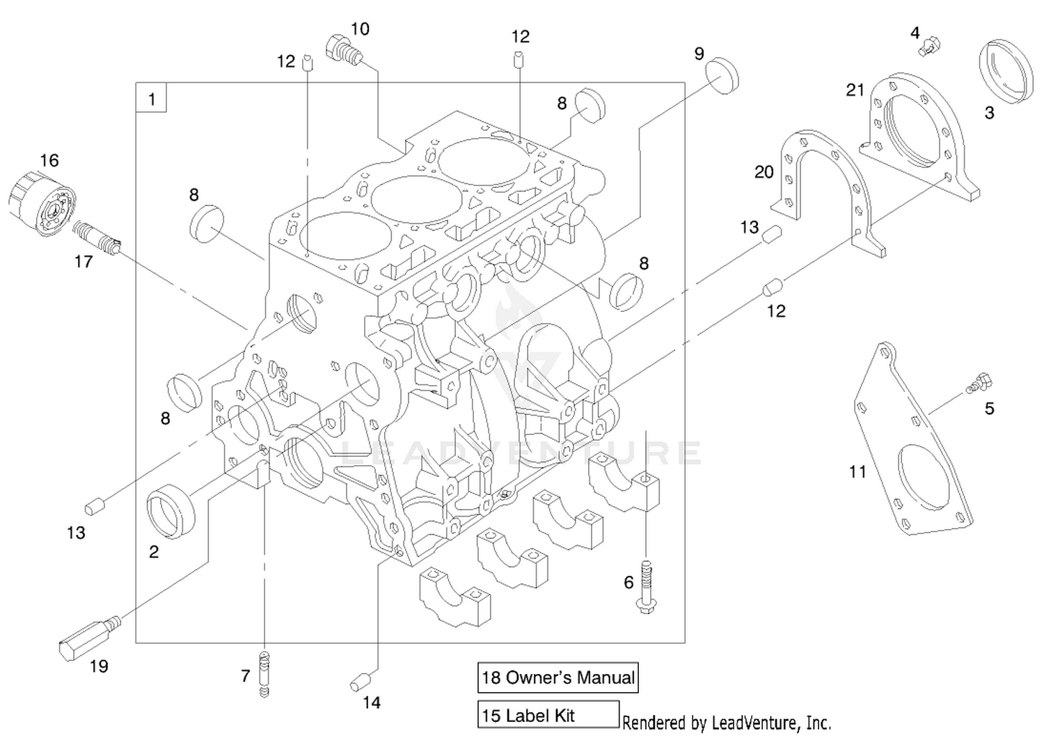 Engine Assembly (serial No. 99000001-9900130)(model 73590)