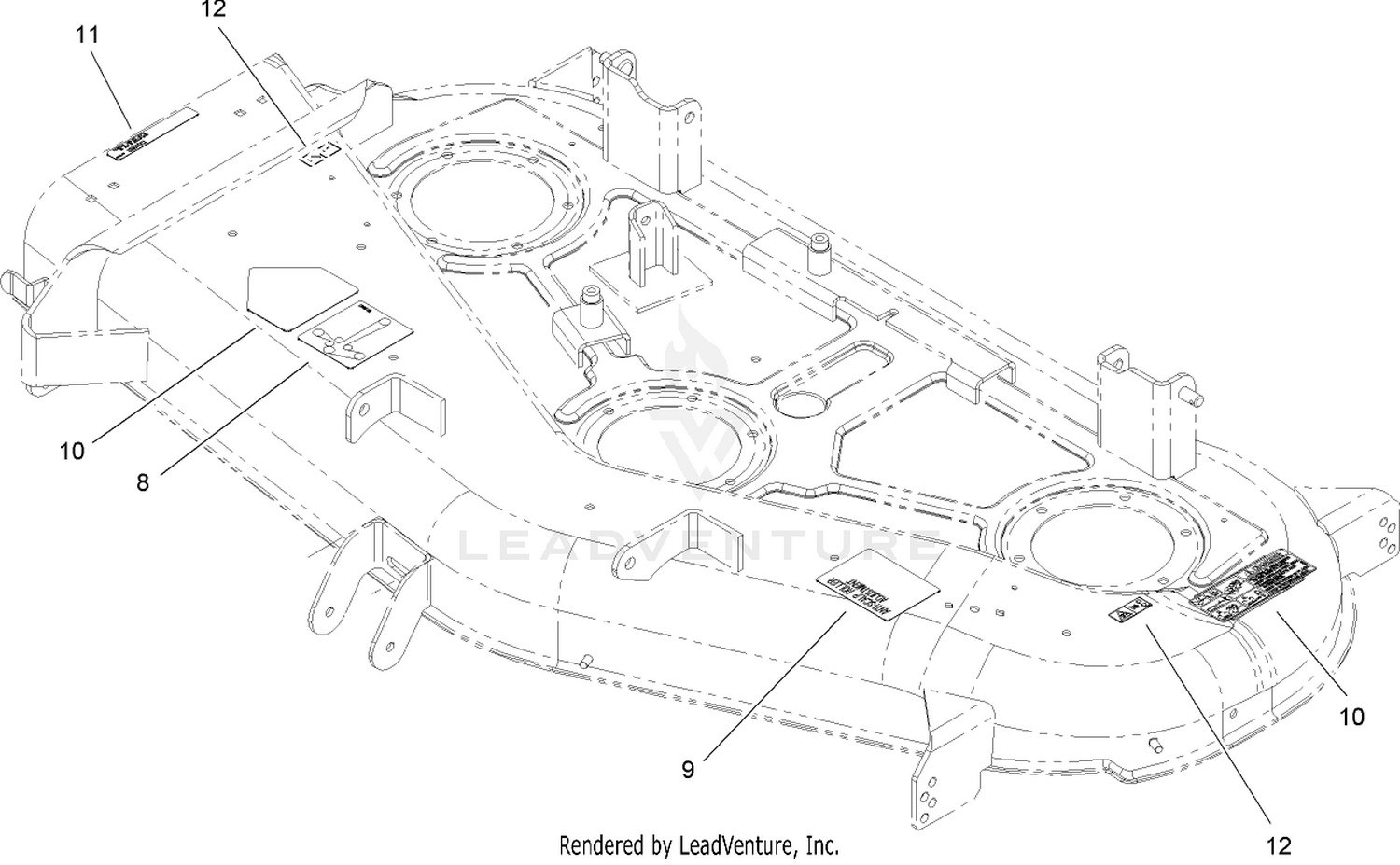 52in Deck Assembly No. 112-9832