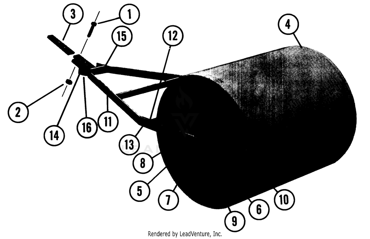 Lr-24 Lawn Roller Parts List