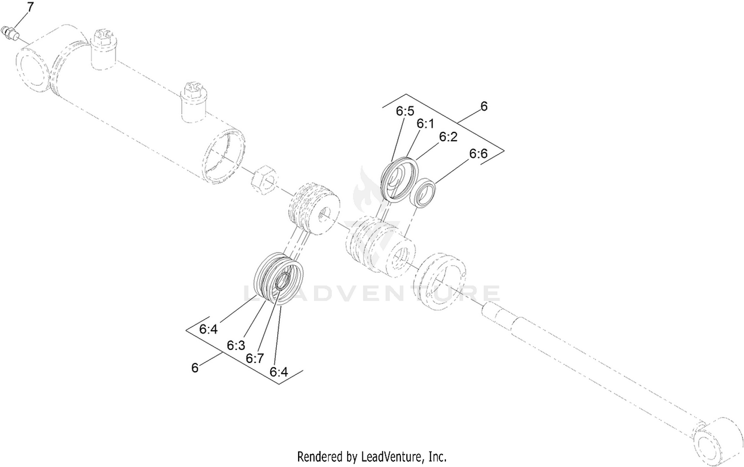 Hydraulic Cylinder Assembly No. 138-6954