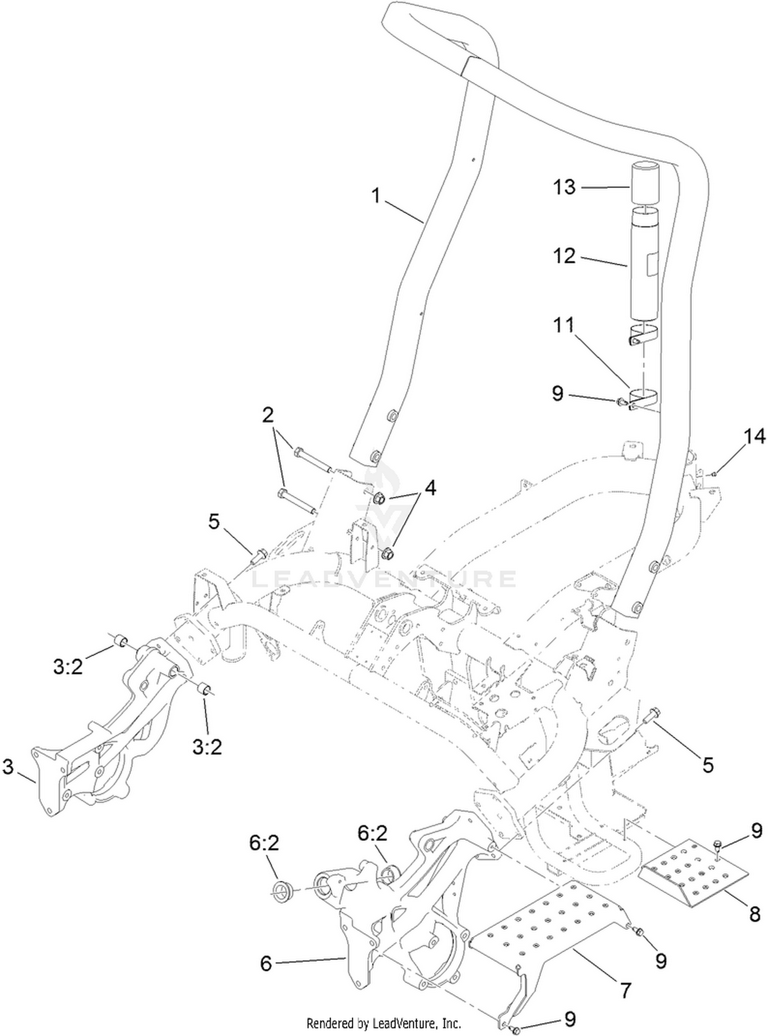 Roll-Over Protection System Assembly