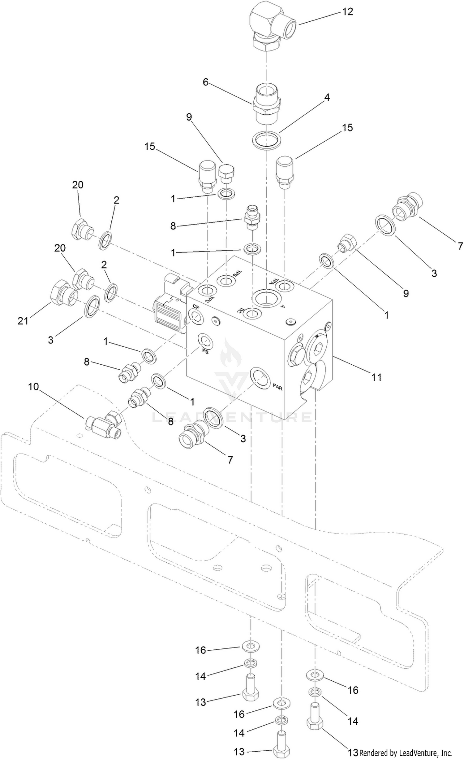 Front Transmission Manifold Assembly