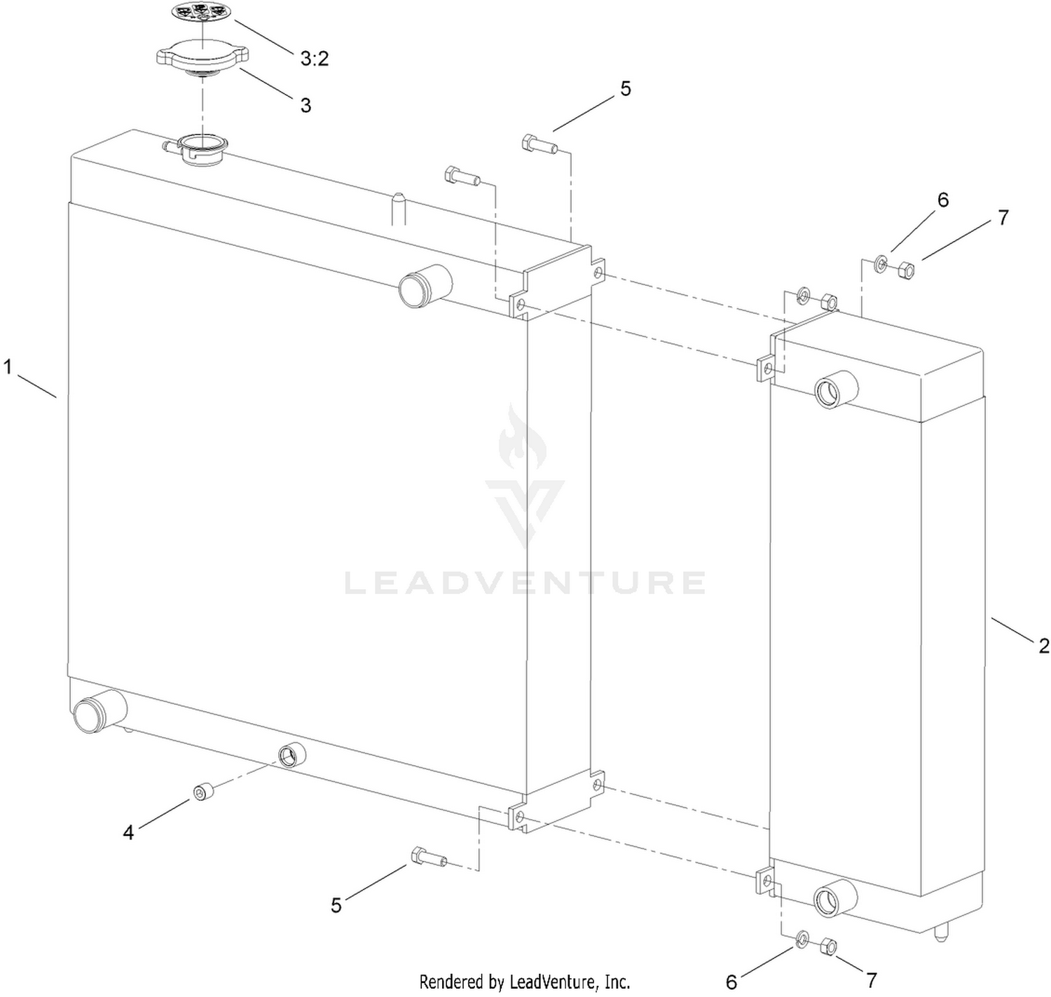 Radiator and Cooler Assembly