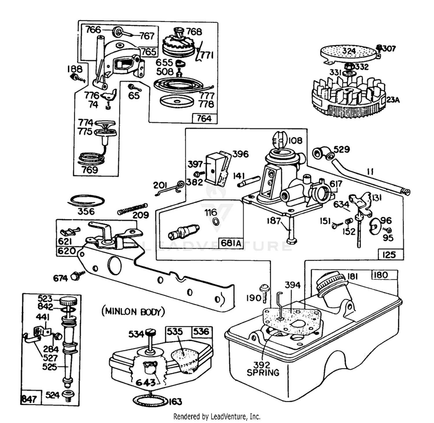 Engine Model No. 93508-0198-01