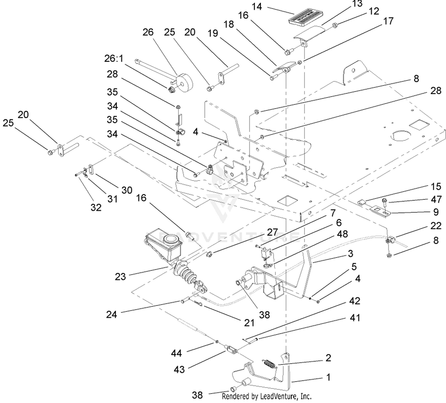 Brake and Accelerator Pedal Assembly