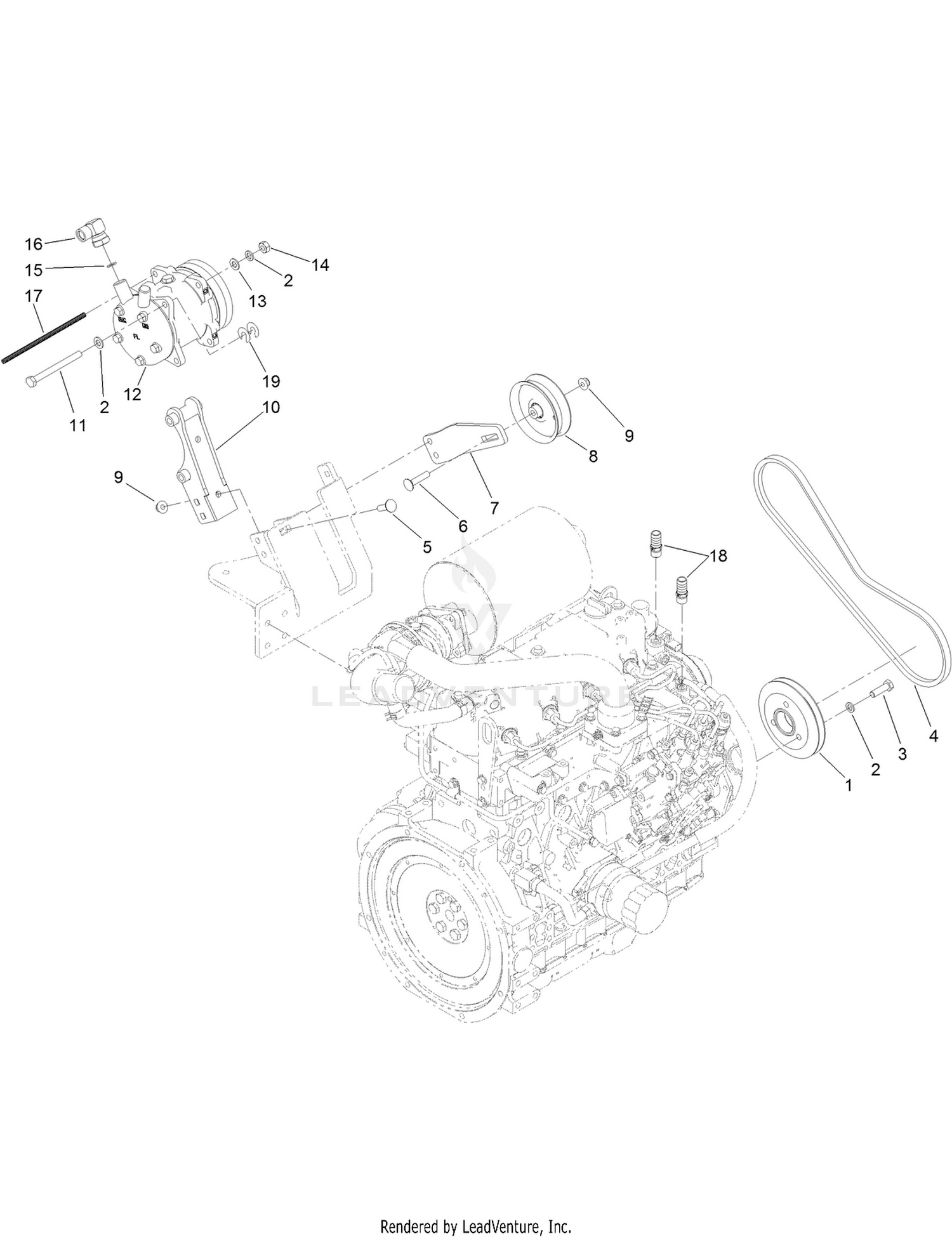 Air Conditioner Compressor Assembly