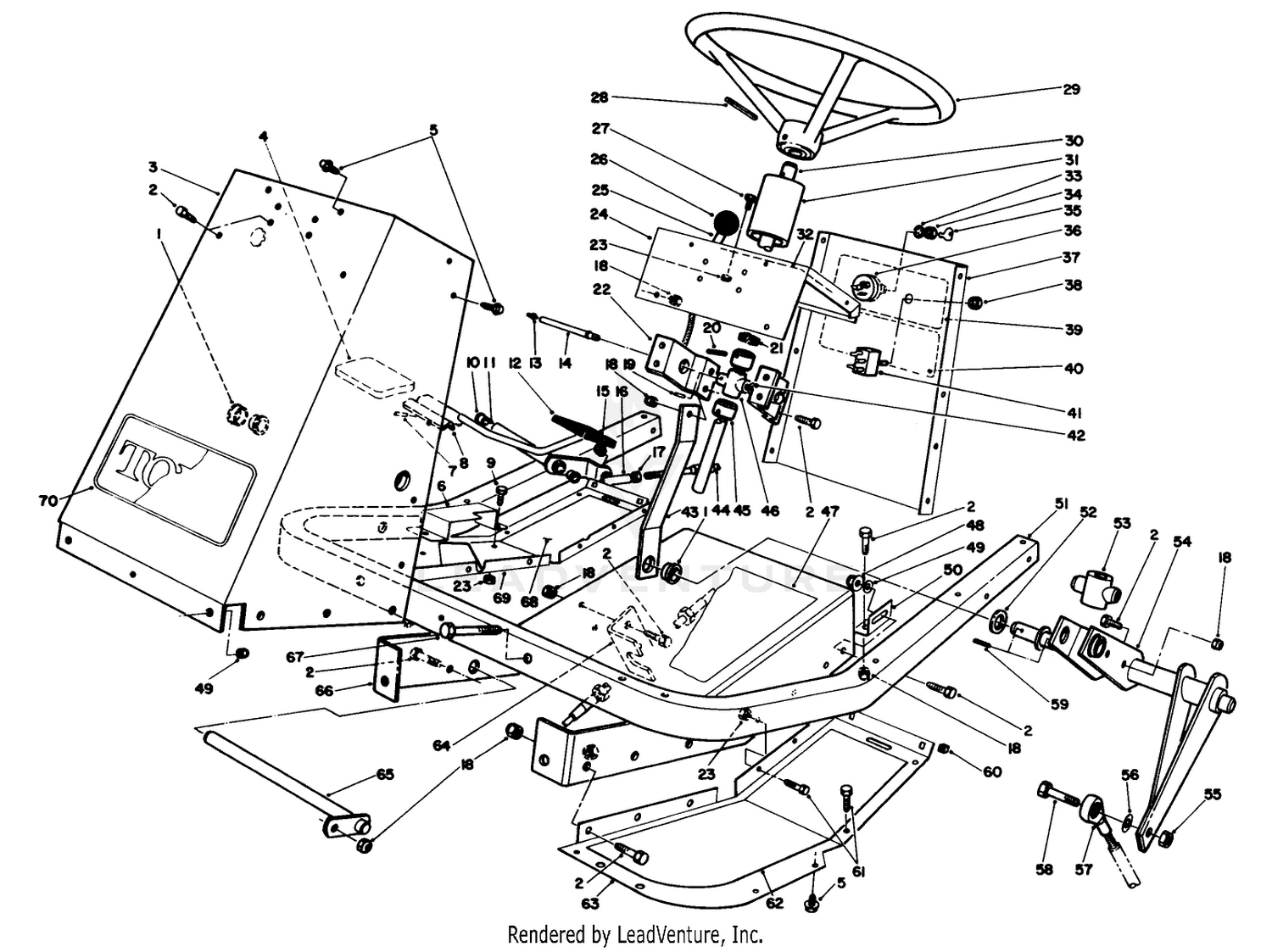 Frame  Steering Assembly