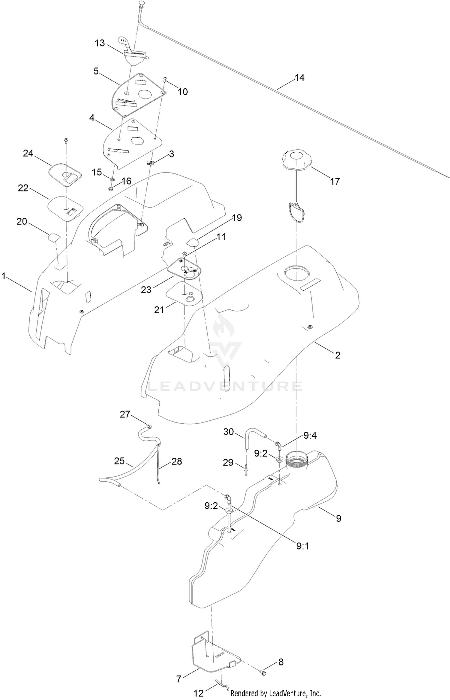 Body Styling and Fuel Pod Assembly