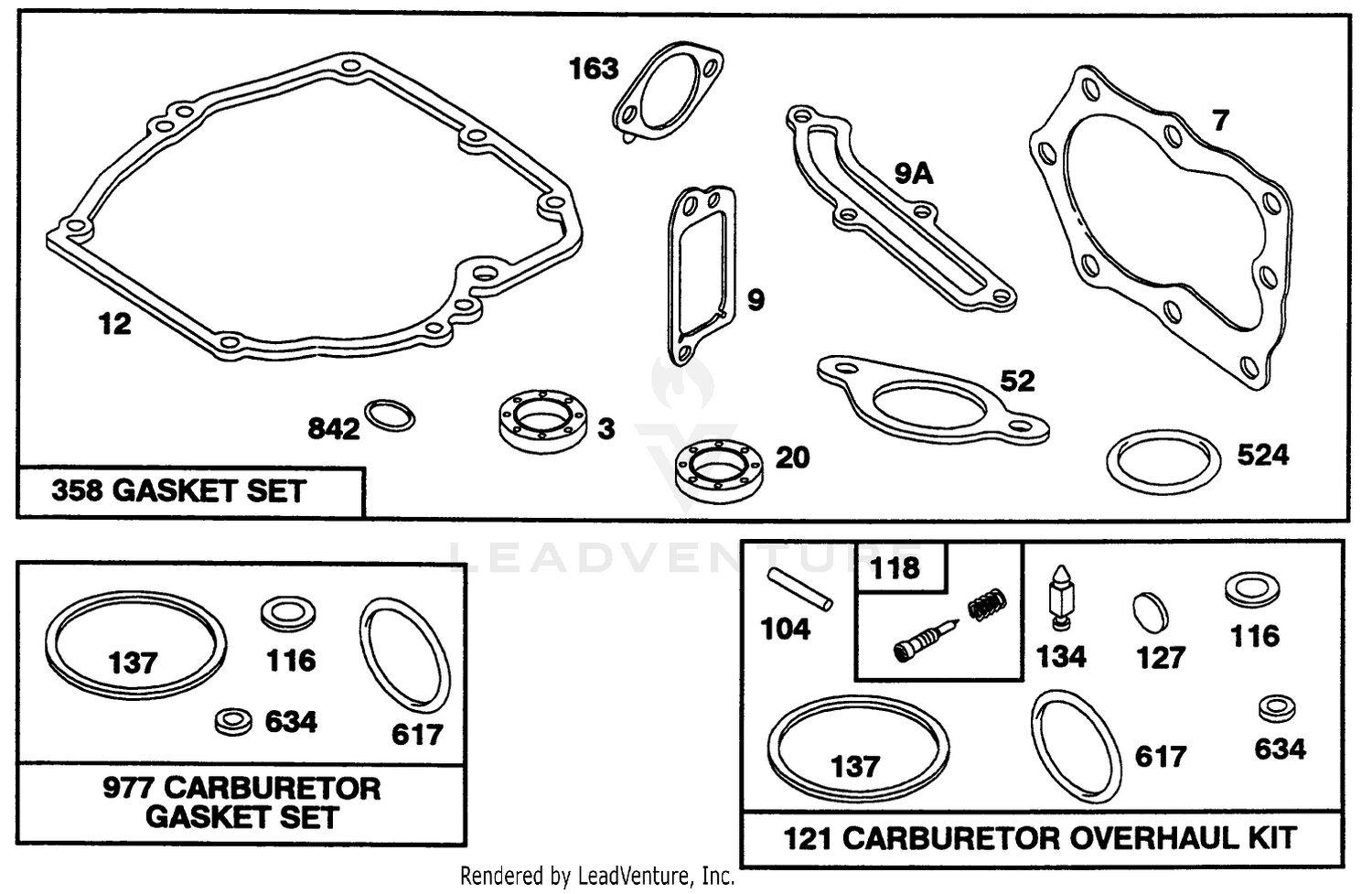 Engine Briggs  Stratton Model 122702-3171-01 8