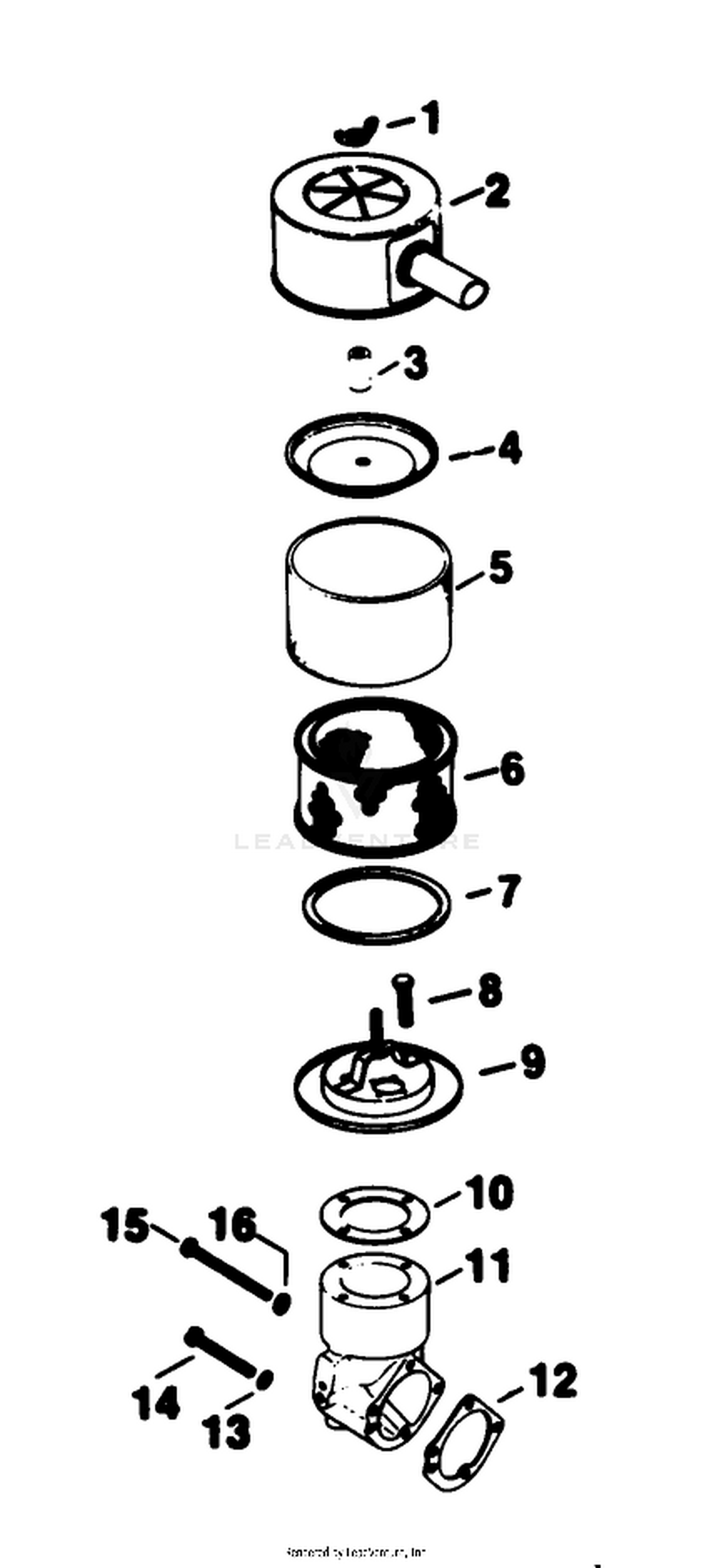 Air Intake-Engine Kohler Model No. Kt17qs Type No. 24324