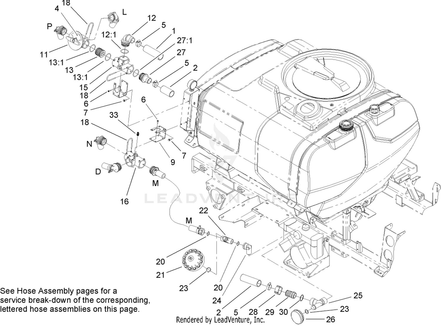 Sprayer Component Assembly No. 1