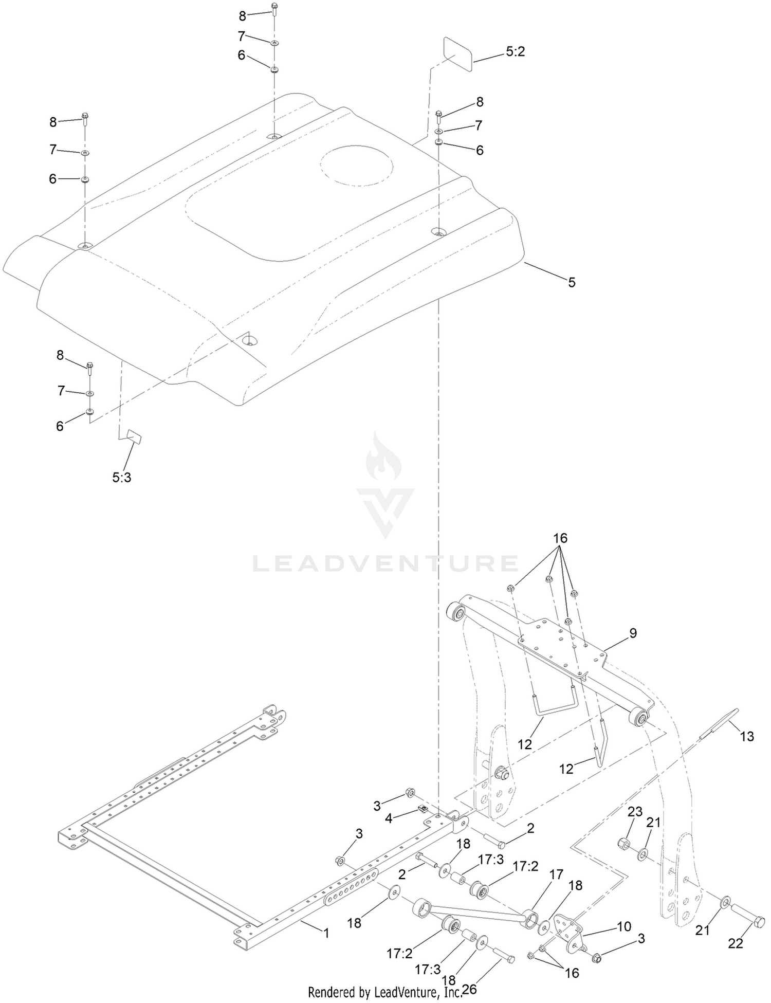 Groundsmaster 4000/4100 Sunshade Assembly
