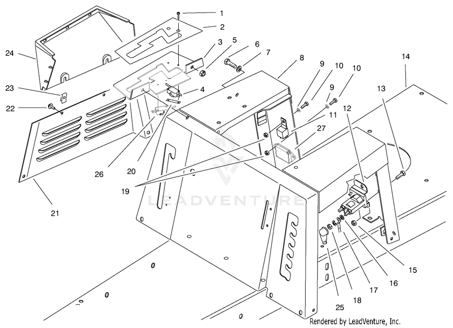 Seat Body  Side Panel Assembly