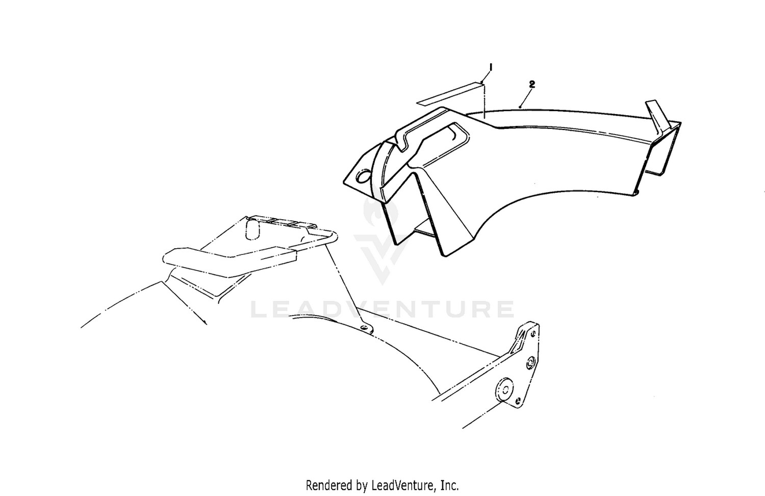 Side Discharge Chute Model No. 59110 (optional)