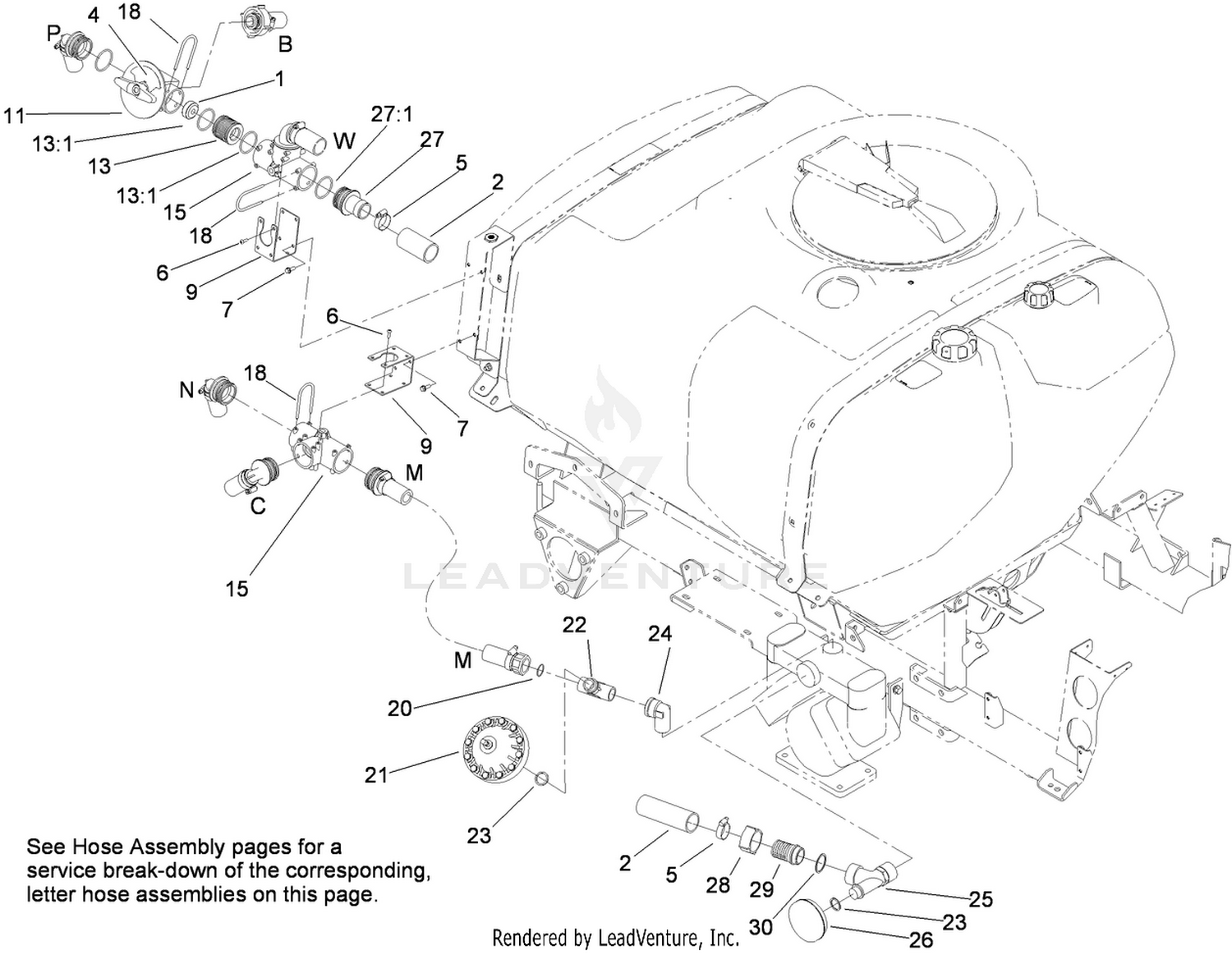 Sprayer Component Assembly No. 1