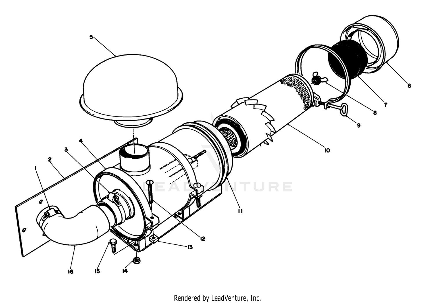 Remote Air Cleaner Kit No. 55-8460 (optional)