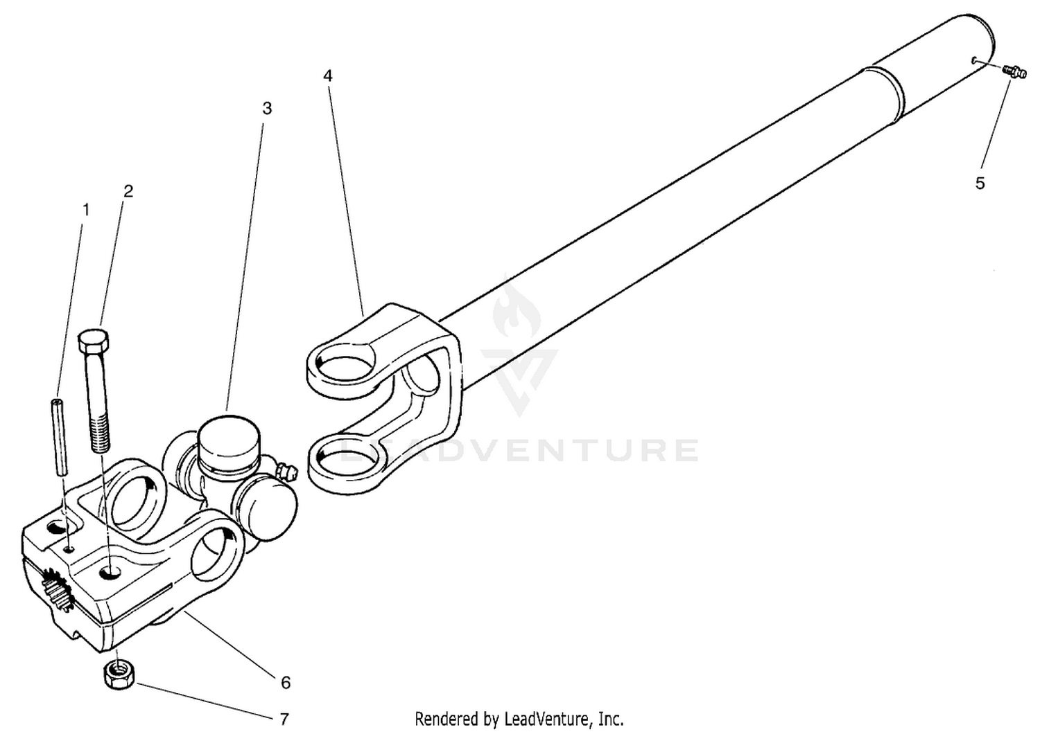 Full Time 4wd Drive Shaft Assembly No. 92-9075 (optional)