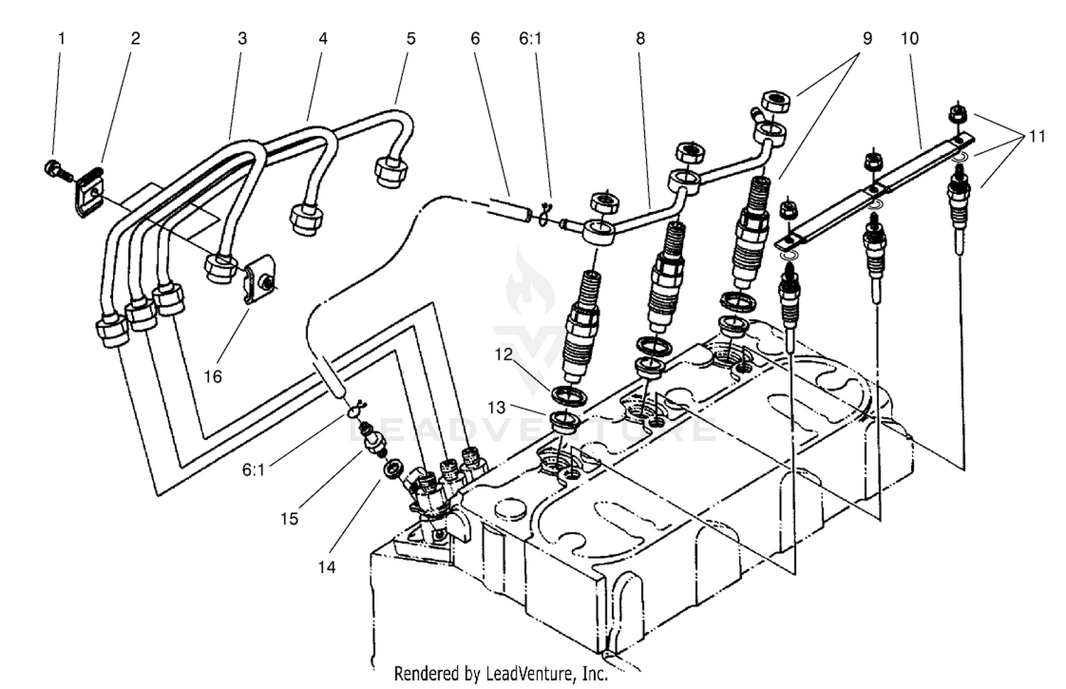 Nozzle Holder and Glow Plug Assembly
