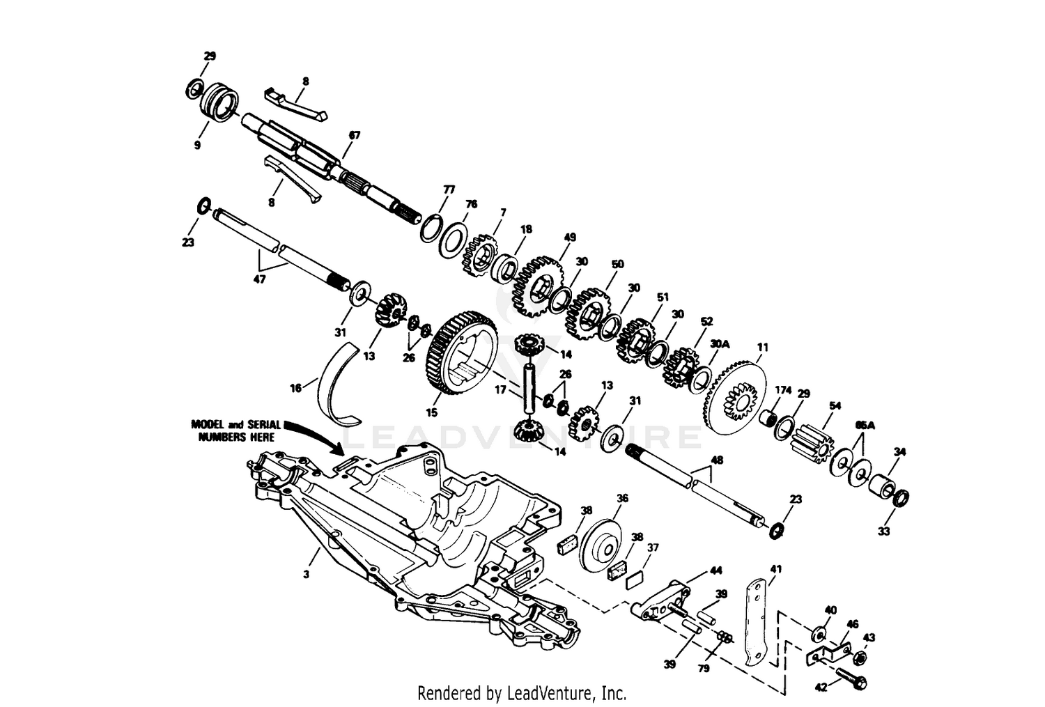 Peerless Transaxle Model No. 915-020 (cont.)