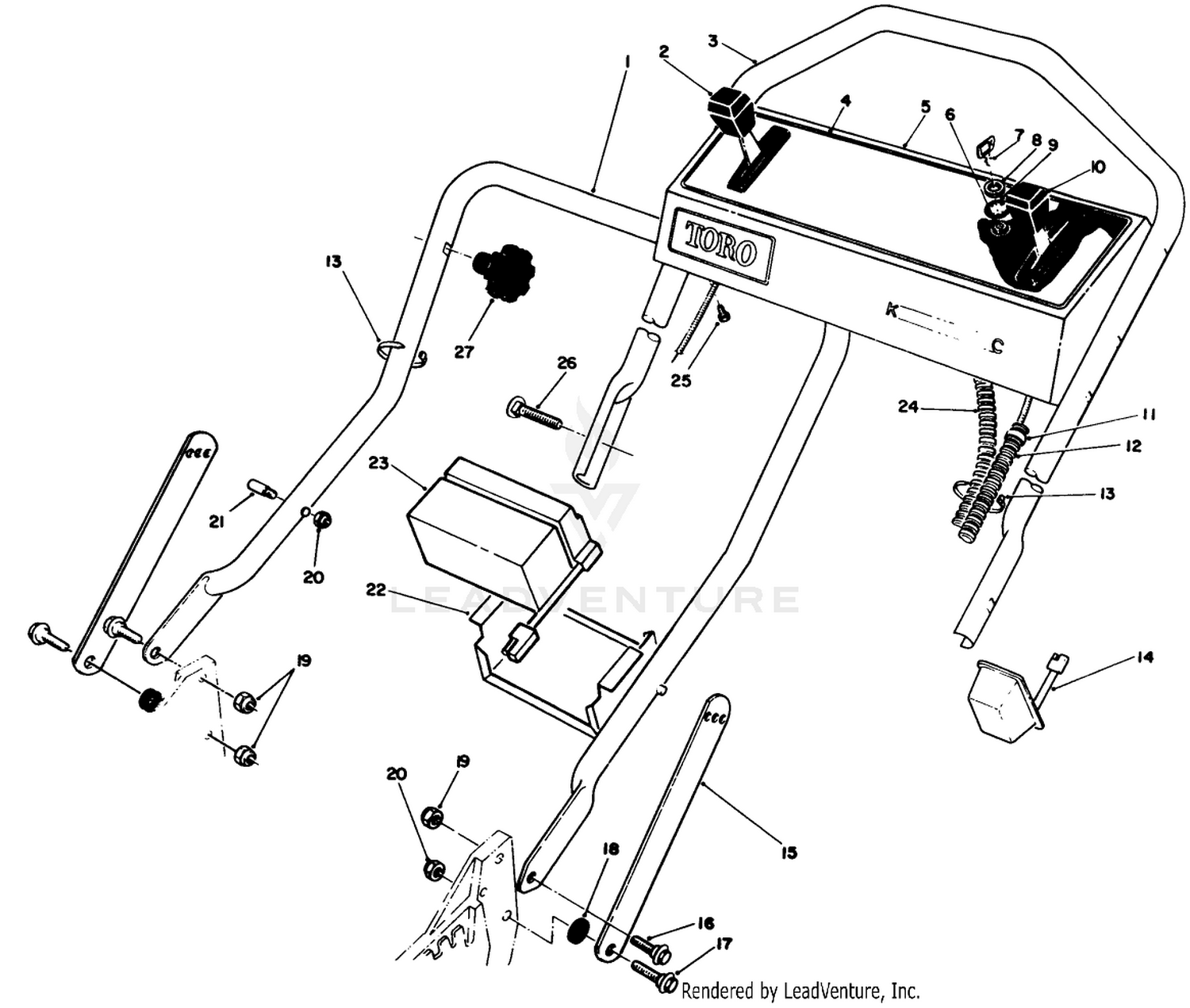 Handle Assembly (serial No. 9005856 9006399)