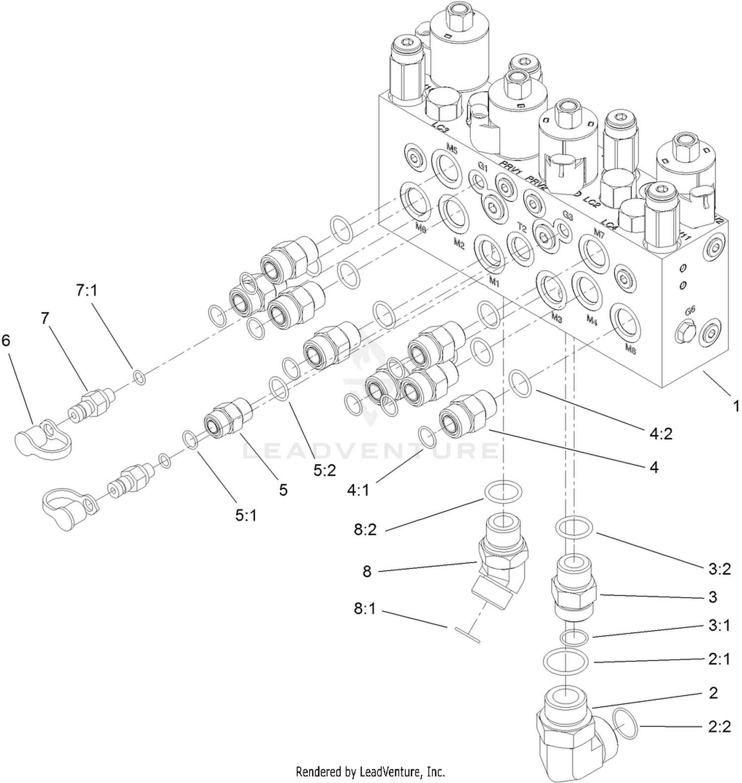 Mow Manifold Assembly No. 117-2393