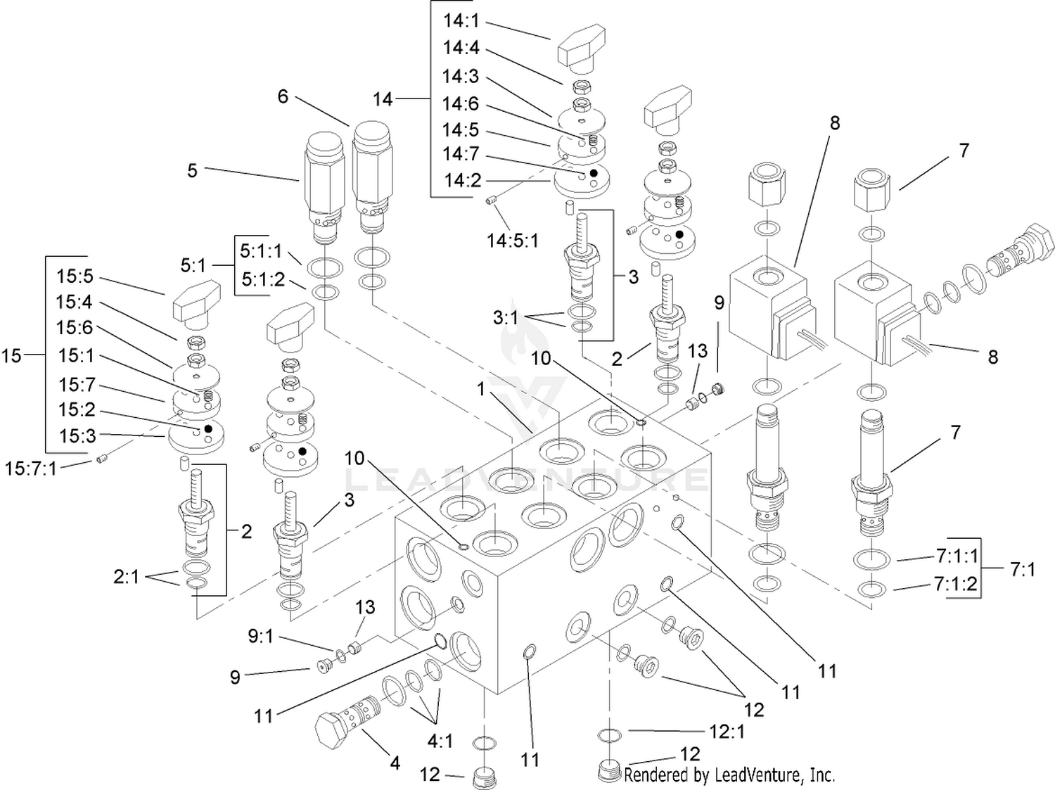 Mow Block Assembly No. 99-6978