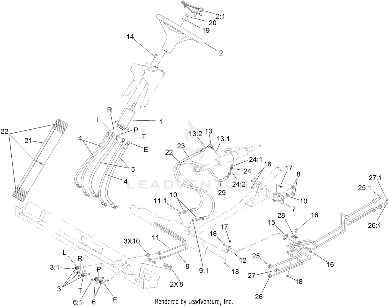 Steering Hydraulic Assembly