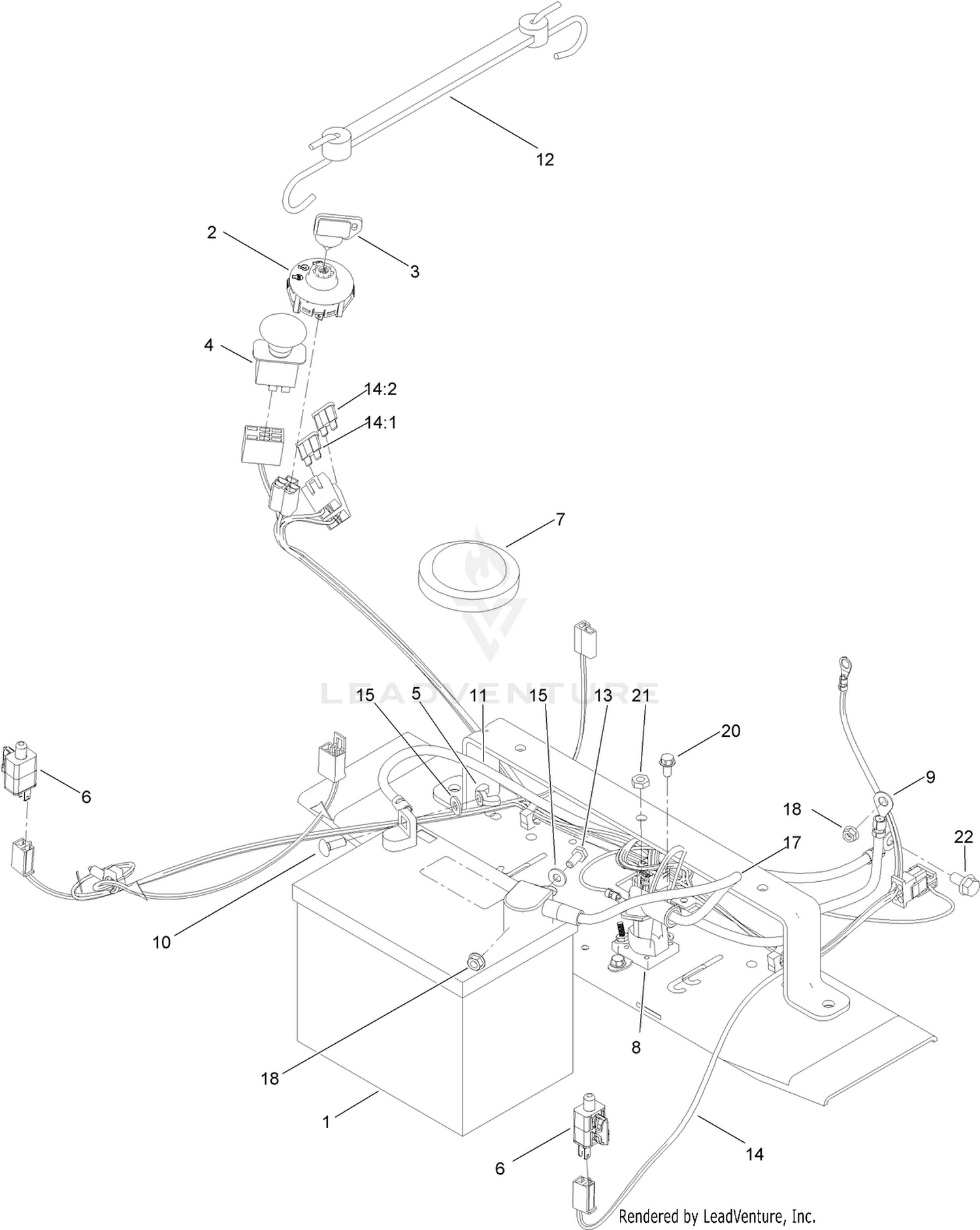 Battery and Electrical Assembly