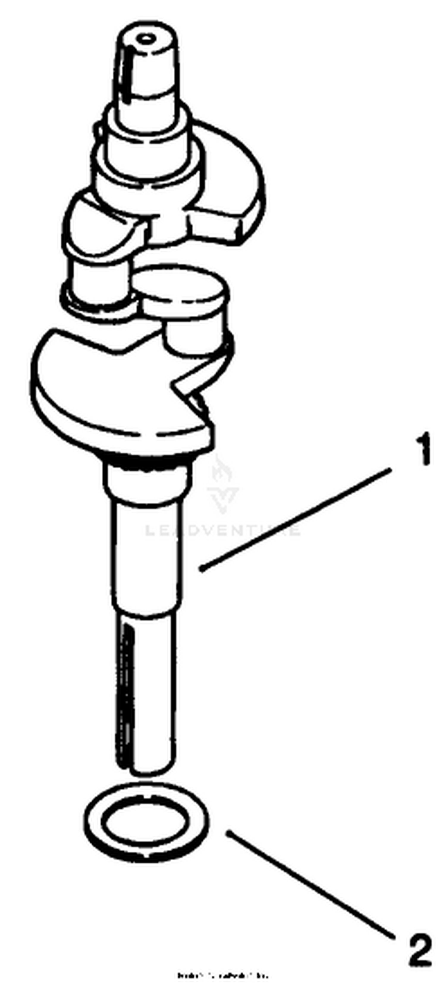 Crankcase-Engine Model No. Mv18s-Type 58543 2