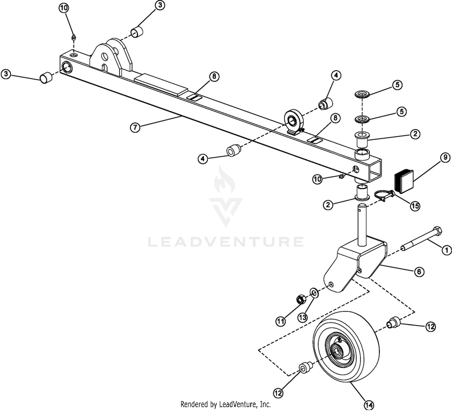 Lift Arm - Front Deck