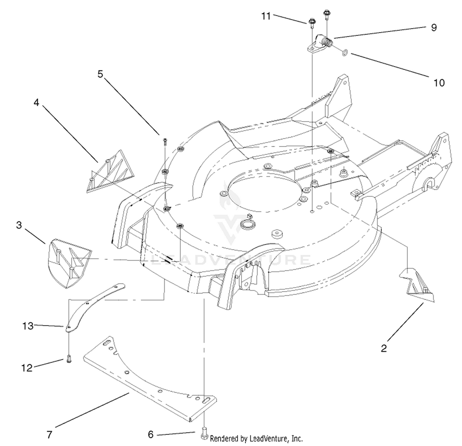 Housing, Kicker, and Washout Assembly No. 105-1309