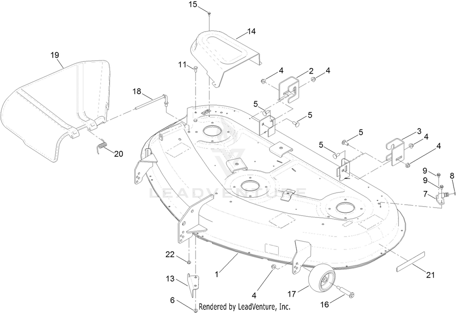 50 Inch Deck Assembly