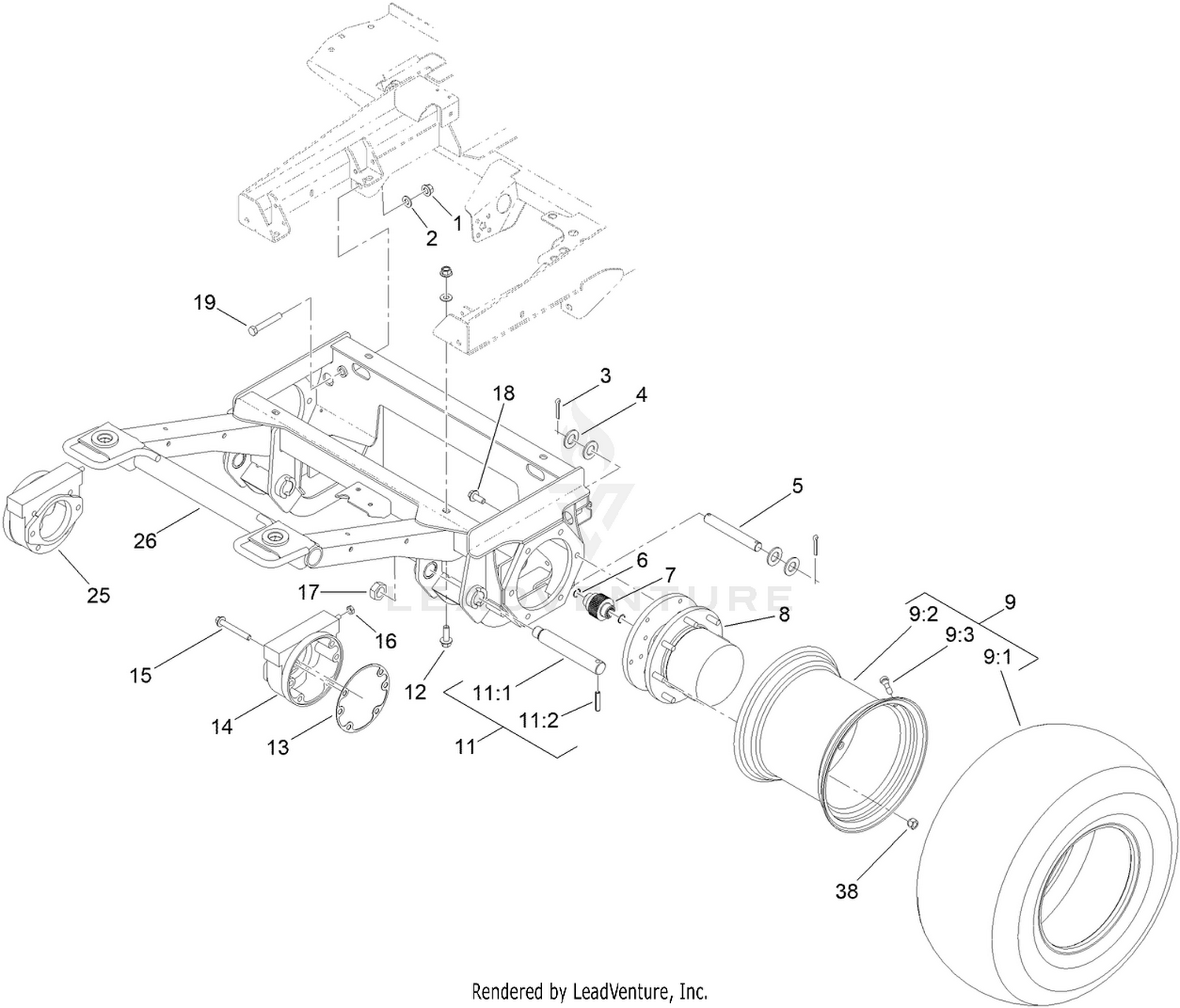 Front Frame and Steering Assembly