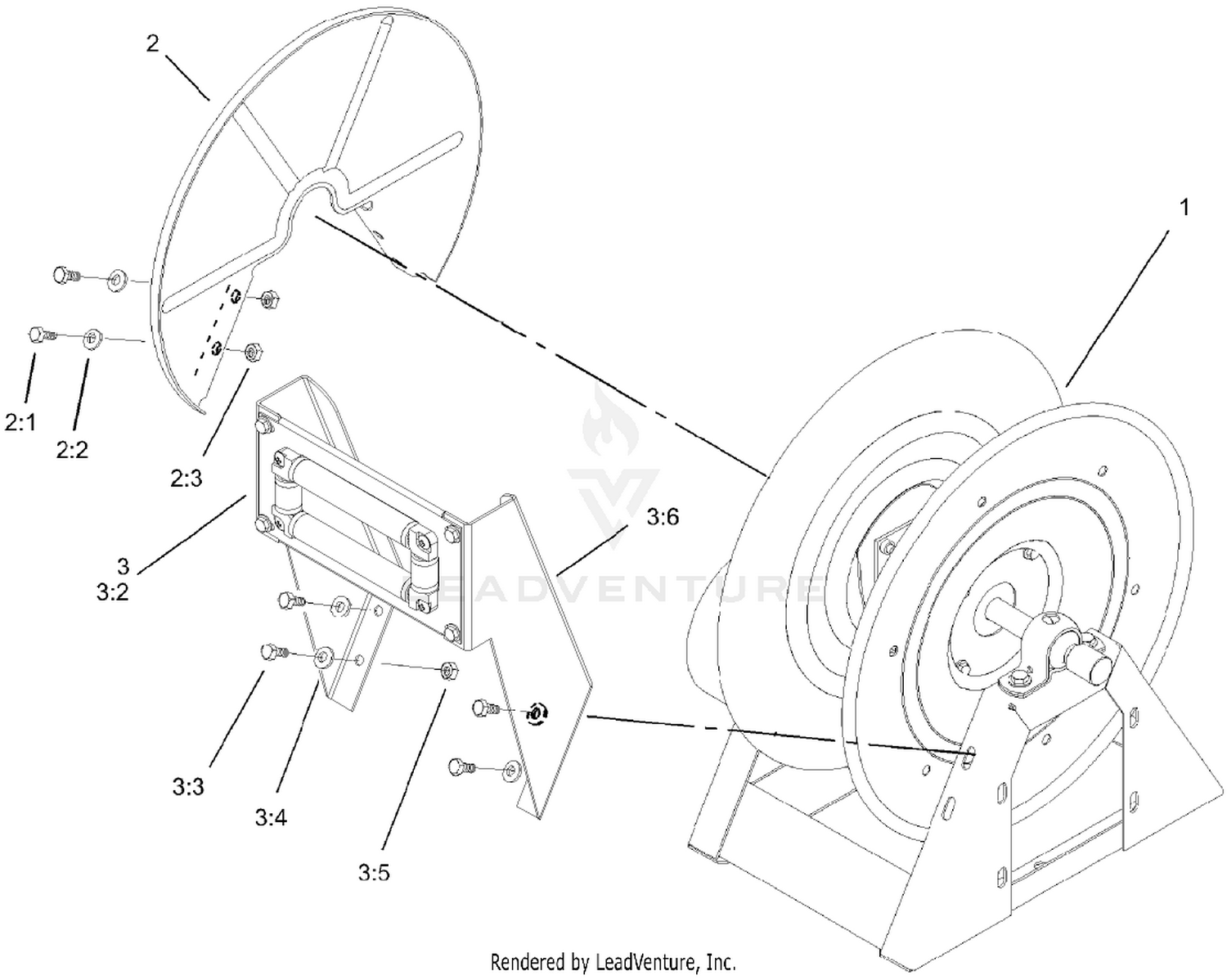 Hose Reel Assembly No. 106-5083