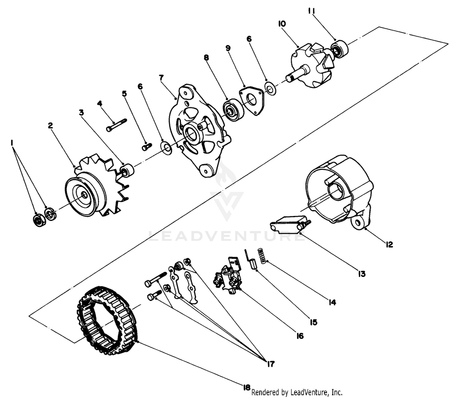 Alternator Assembly No. 70-5760