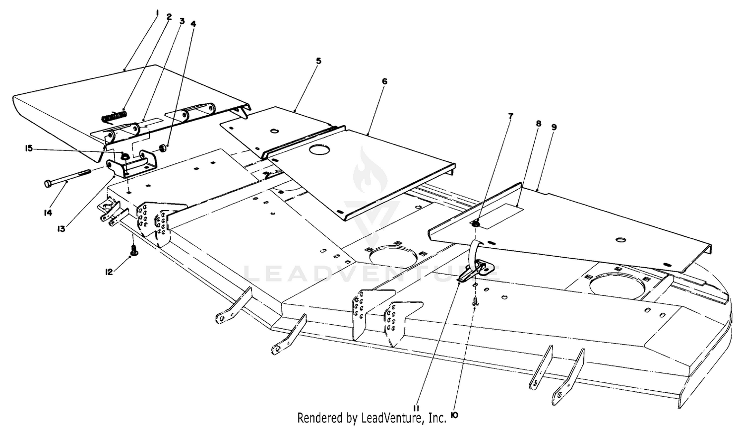 Deflector  Cover Assembly