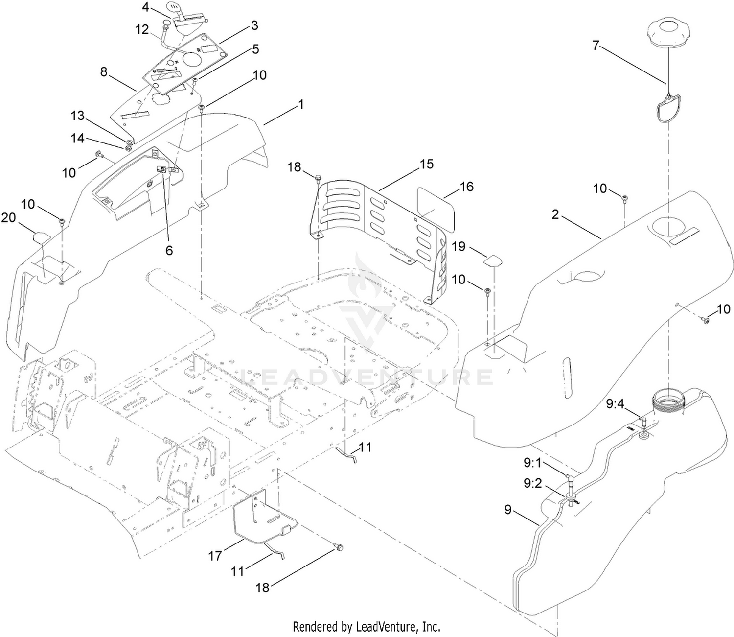 Body Styling and Fuel Pod Assembly