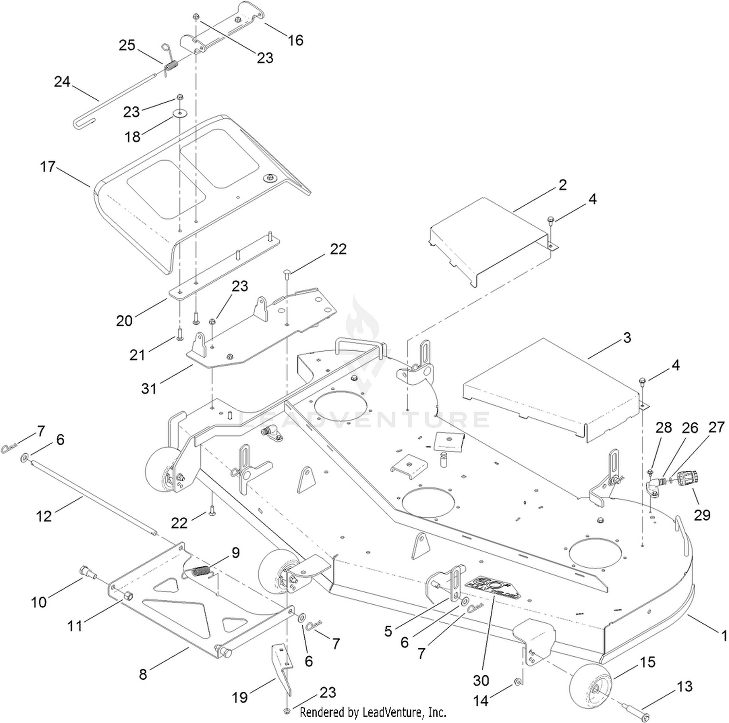 60 Inch Deck Assembly