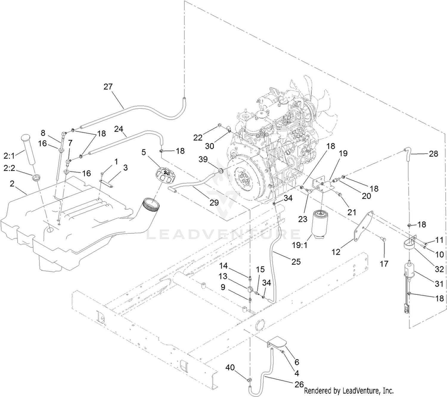 Fuel Tank and Filter Assembly