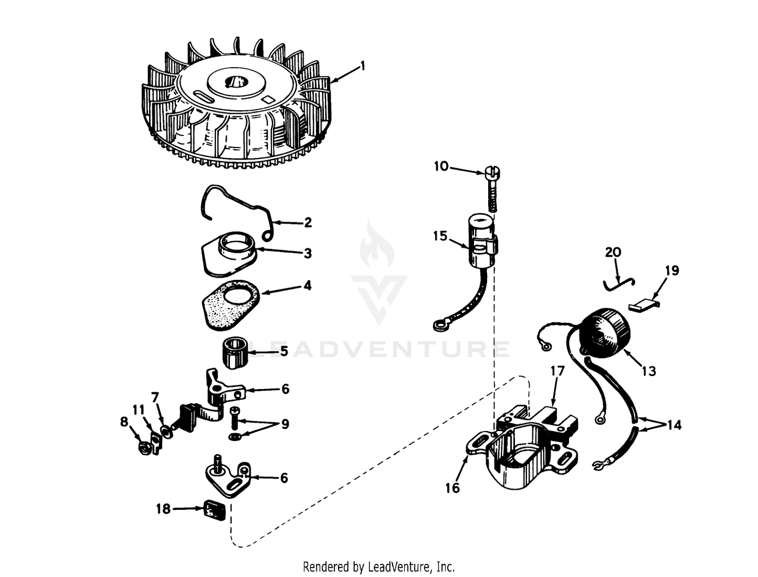 Magneto No. 610793 (mower Model No. 21610)