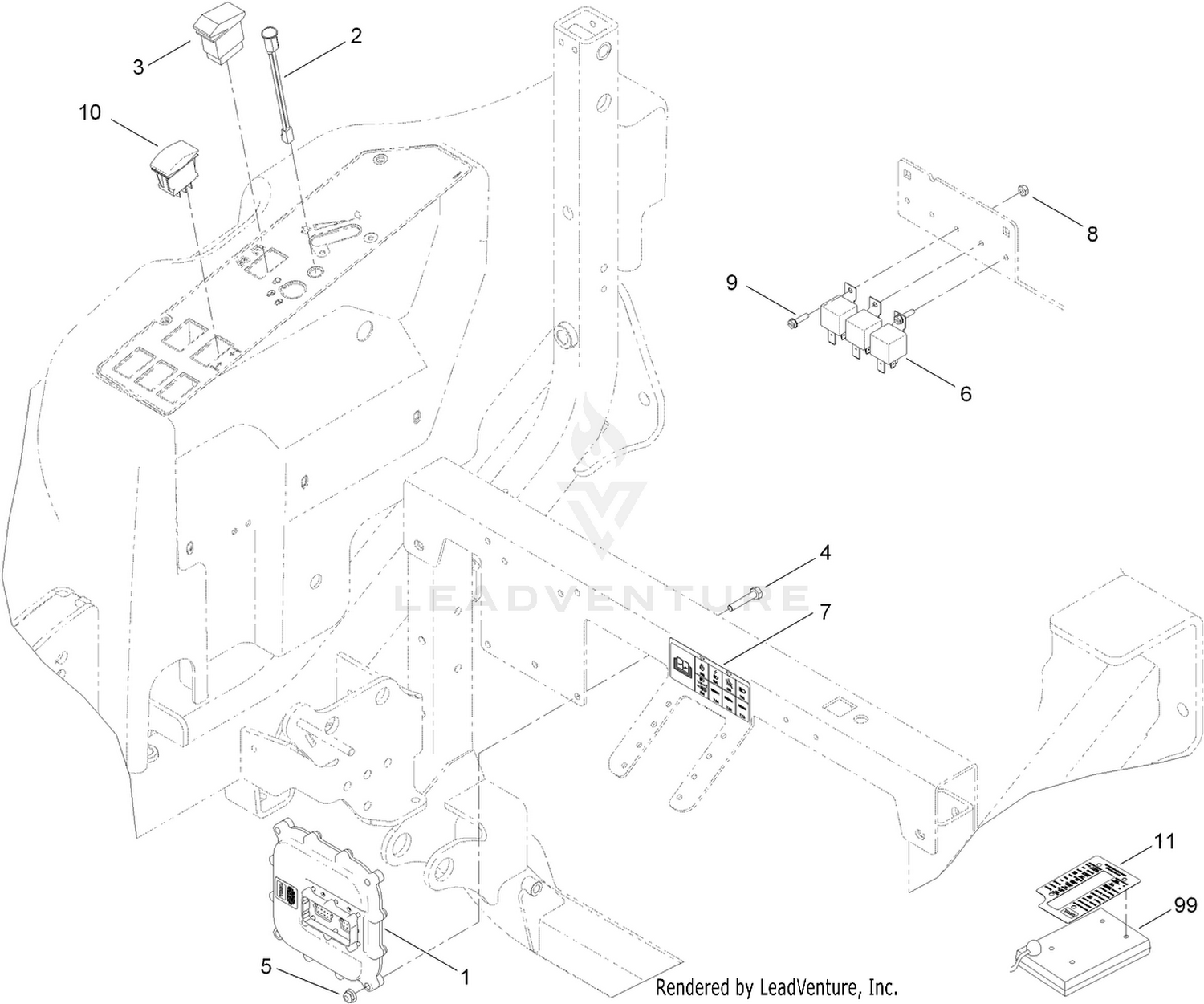 4 Wheel Drive Module Control and Relay Assembly