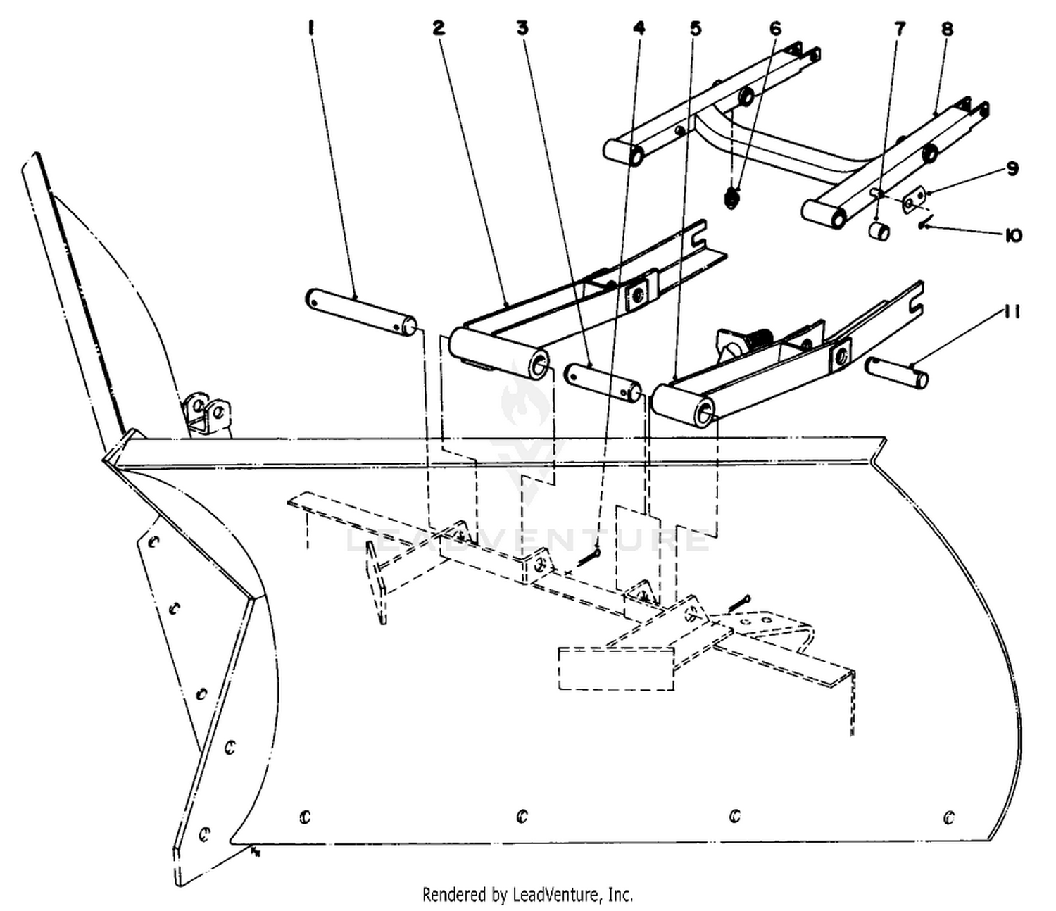 V-Plow Installation No. 30755 (optional)