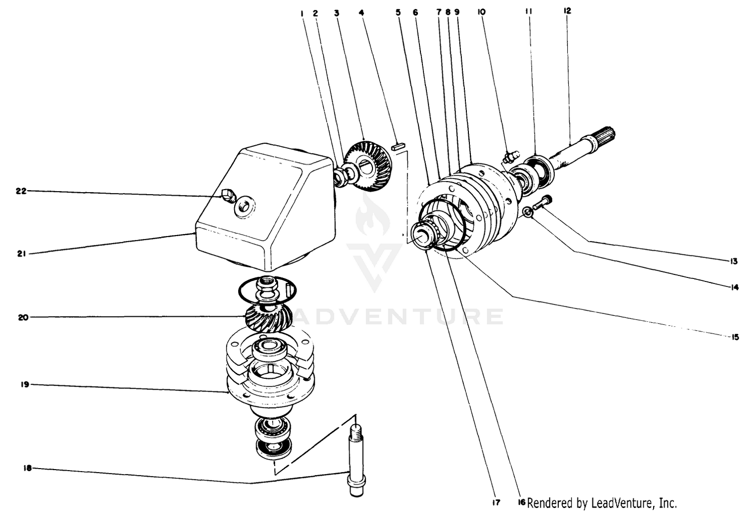 Gear Box Assembly No. 63-9870
