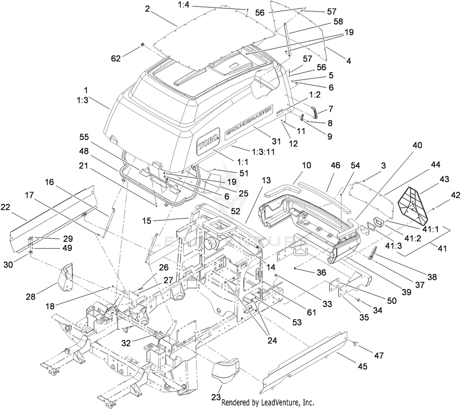 Hood and Bumper Assembly