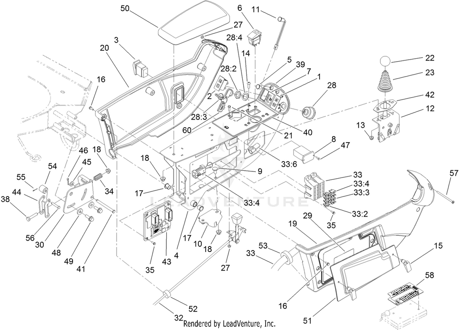 Console and Control Arm Assembly