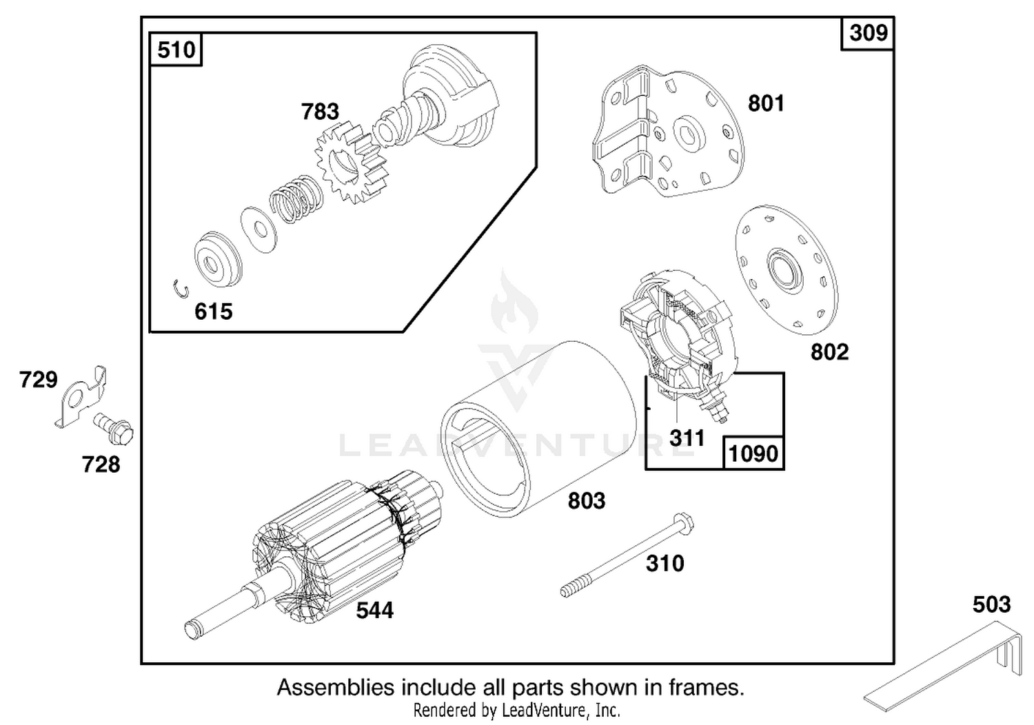 Engine Briggs  Stratton Model 28n777-0174-01 8