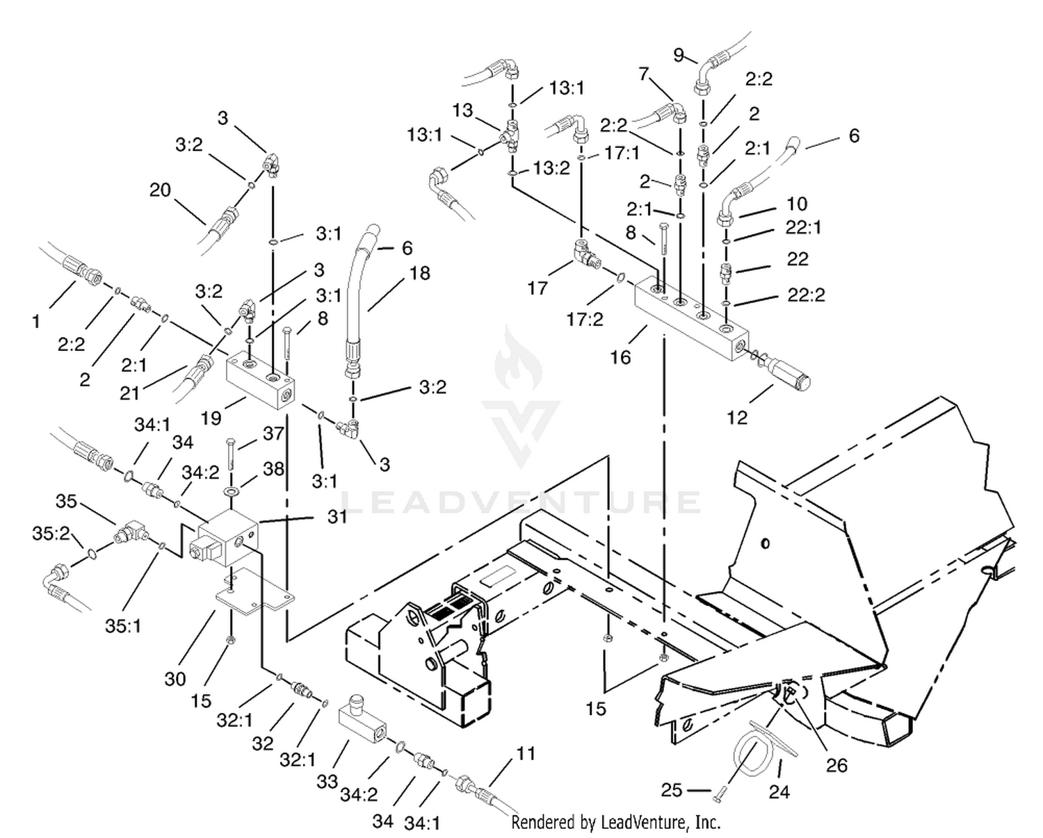 Front Hydraulic Manifold Assembly