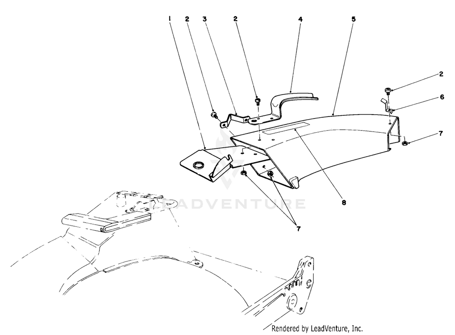 Side Discharge Chute Model No. 59108 (optional)